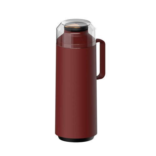 Termo Tramontina Exata en Plástico rojo con ampolla de vidrio de 1 L 6-61637106 - MEGA IMPORT
