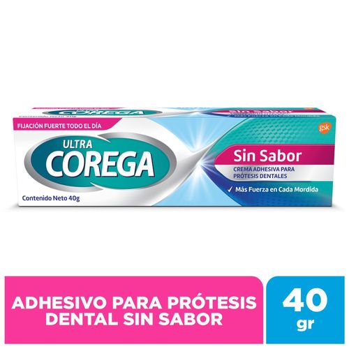 Crema AdhesIva Corega Ultra sin Sabor - Tubo 40G