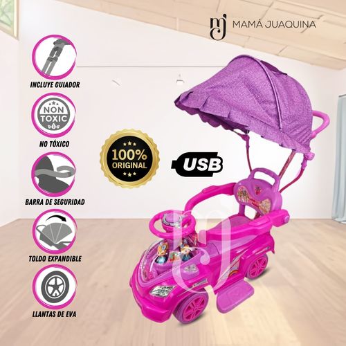 Correpasillo Guiador a Batería «TOKUMBO II» Rosa