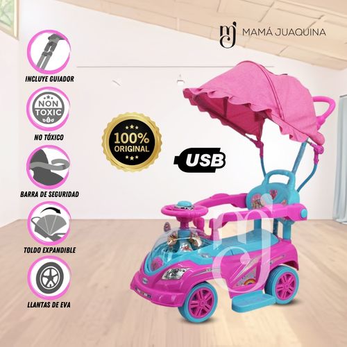 Correpasillo Guiador a Batería «TOKUMBO II» Fucsia