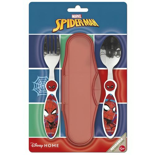 Cubiertos Metálicos STOR Spiderman 2pzas