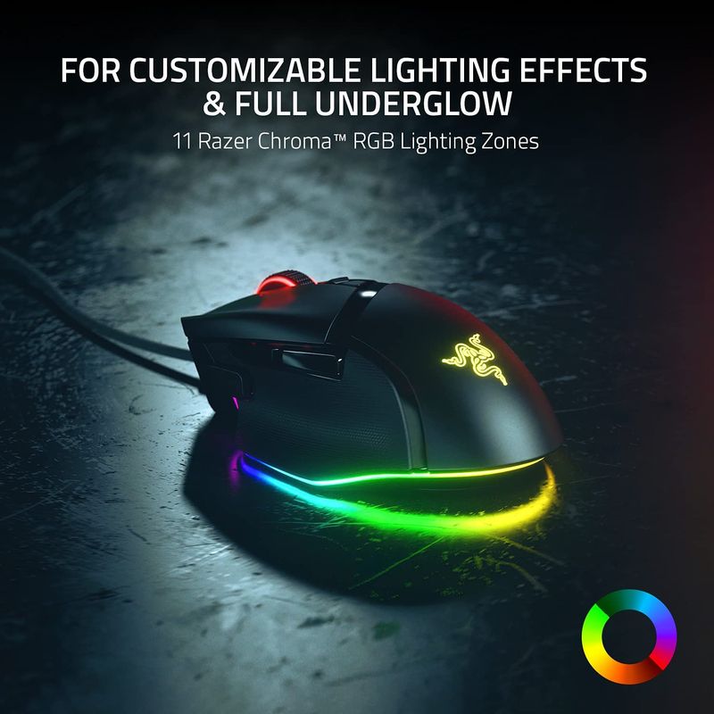 MOUSE-RAZER-BASILISK-V3-26K-DPI-FOCUS---HYPERSCROLL-NEGRO