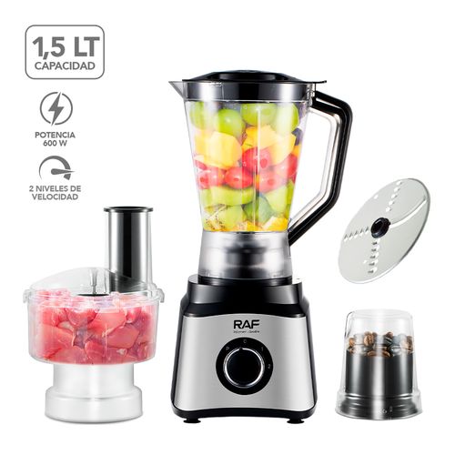 Licuadora Multifuncional 4en1 600W 2 Velocidades 1,5 L R23