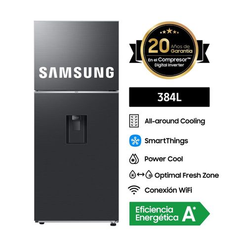 Refrigeradora Samsung Top Mount Freezer 384L RT38DG6730B1PE Black