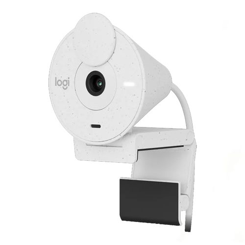 Camara Logitech Brio 300 fhd 1080p con Modo Privacidad White