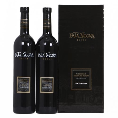 Vino Tinto PATA NEGRA Tempranillo Seci Botella 750ml Pack 2un