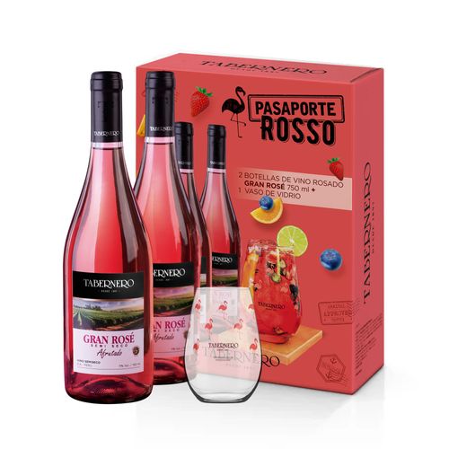 Vino Rose TABERNERO Blend Semiseco Botella 750ml Pack 2un