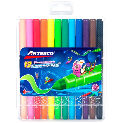 Plumon Superpunta 45 ARTESCO  x12 Unidades  Cja Pla