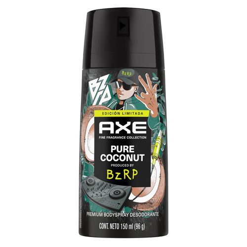 Desodorante Antitranspirante AXE Aerosol Pure Coconut BZRP 150ml