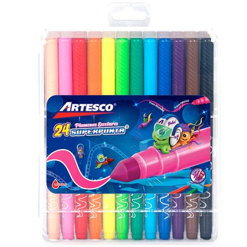 Plumon Superpunta 45 ARTESCO x2 Unidades 4 Cja Pla