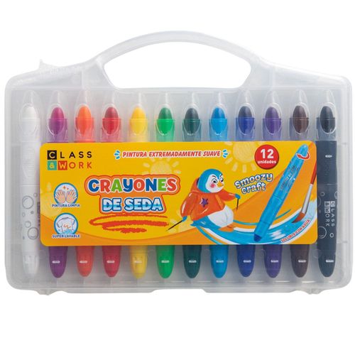 Crayones De Seda CLASS&WORK x12un