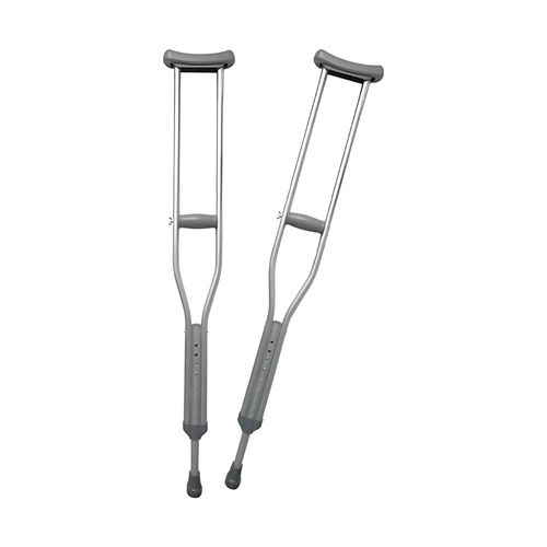 Muletas Axilares Ortopedicas Regulable de Aluminio Talla M en PAR