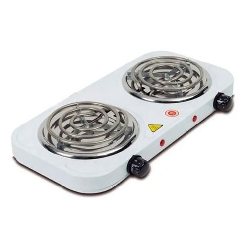 Cocina 1500W Estufa Eléctrica de 2 Hornilla 220V Portátil Espiral