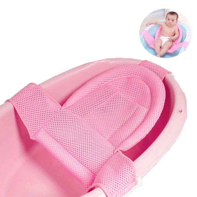 Malla-de-Baño-3-Anclajes-Baby-Froggie-Rosado-Para-Bebe