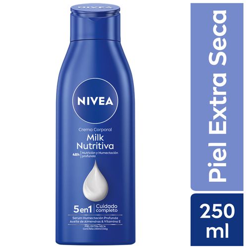 Crema Corporal Milk Nutritiva Nivea - Frasco 250 ML