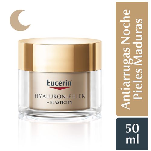 Crema Facial de Noche Eucerin Hyaluron Filler Elasticity - Pote 50 ML