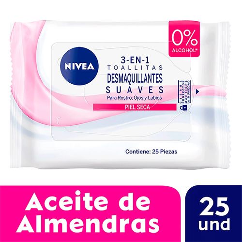 Toallitas Faciales Desmaquillantes Nivea Visage - Bolsa 25 UN