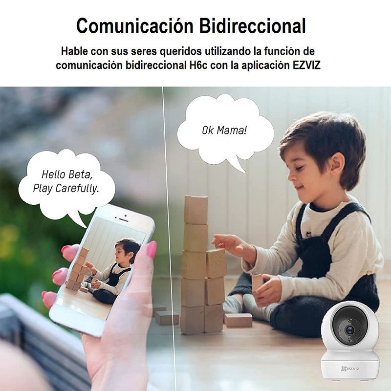 EZVIZ---Camara-IP-H6c-2K--4MP-WiFi-H265----Blanco