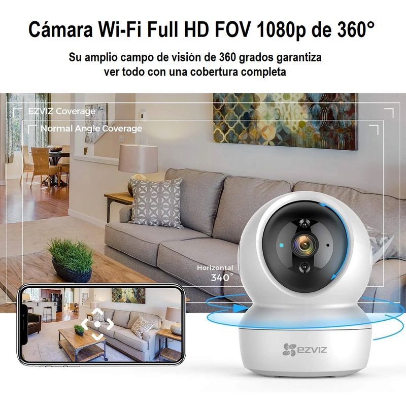 EZVIZ---Camara-IP-H6c-2K--4MP-WiFi-H265----Blanco