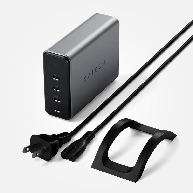 Cargador-PD-GAN-4-puertos-USB-C-de-165W---Satechi