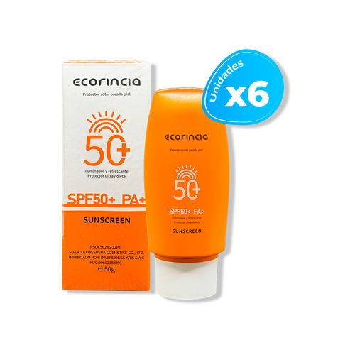 PROTECTOR SOLAR 50 SPFECORINCIA 50G 6 unid