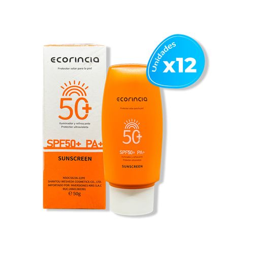 PROTECTOR SOLAR 50 SPFECORINCIA 50G 12 unid