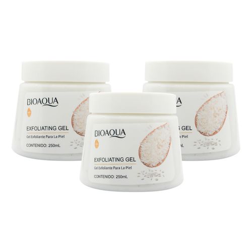 Exfoliante Gel para Piel de Arroz 250ml - Bioaqua 3 und