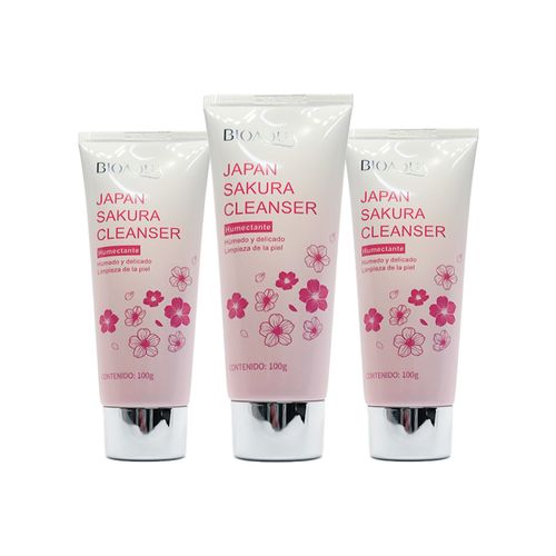 Limpiador Humectante Japan Sakura 100gr - Bioaqua 3 und