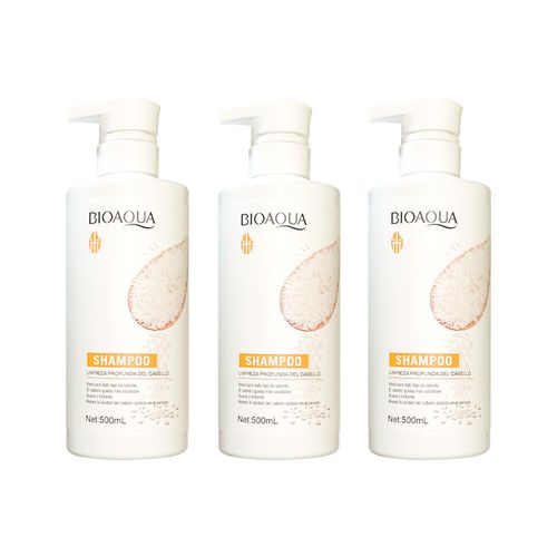 Shampoo Anticaspa de Arroz 500ml - Bioaqua 3 und
