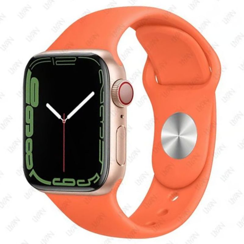 Correa-de-Silicona--Apple-Watch-Color-Naranja-para-42-44-45-49-mm