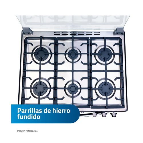 Cocina a Gas INDURAMA 6 Quemadores PARMA ZAF
