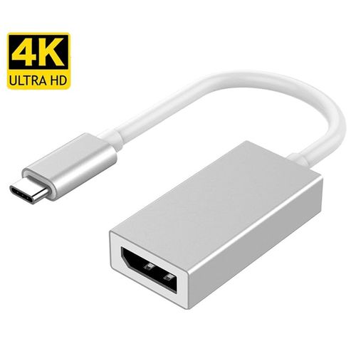 Convertidor Adaptador Tipo C a Displayport DP 4K 60Hz de aluminio