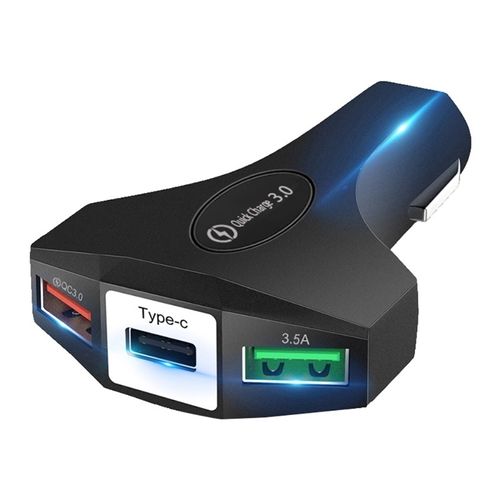 Cargador de Auto Carro Dual USB  Tipo C Carga Rapida 35W