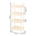 Carrito-Organizador-4-Niveles-con-Ruedas-Multiusos-para-Baño-Cocina-Crema-JY8