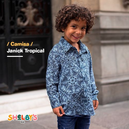 Camisa para Niño Shelby's Kids Manga Larga Janick - Talla 8