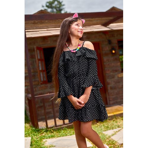 Vestido  para Niña Shelby's Kids Fluido Negro - Talla 10