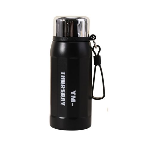 Termo Tomatodo De 500ml Acero Inoxidable Color Negro