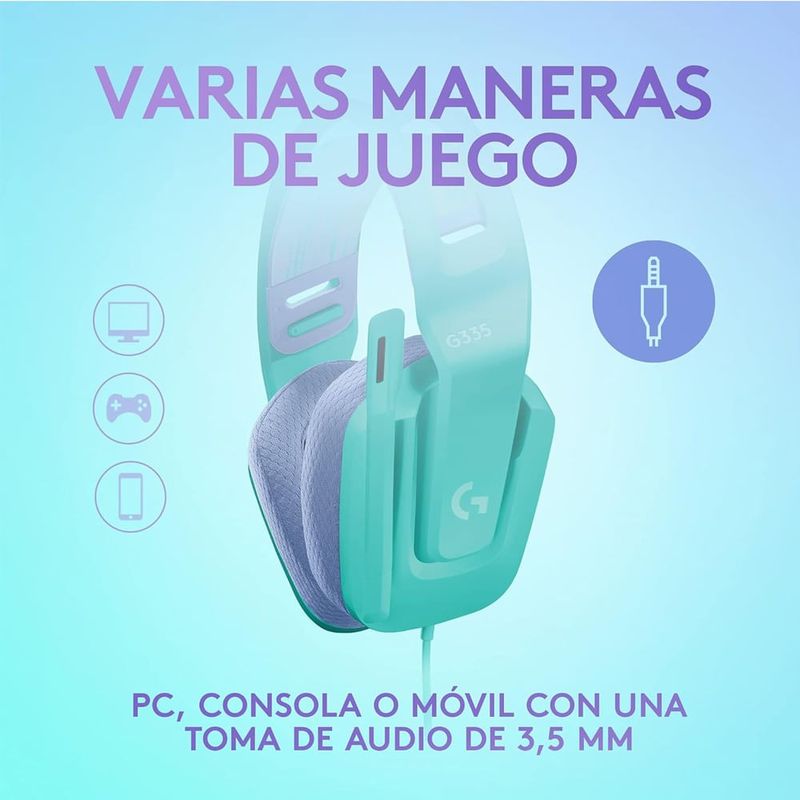 Audifonos-Gamer-Logitech-G335-Ligeros-Multidispositivo---Menta