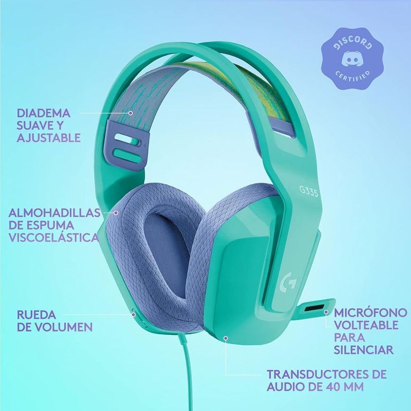 Audifonos-Gamer-Logitech-G335-Ligeros-Multidispositivo---Menta