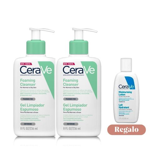 Pack Cerave Gel Espumoso por 2 de 236ml