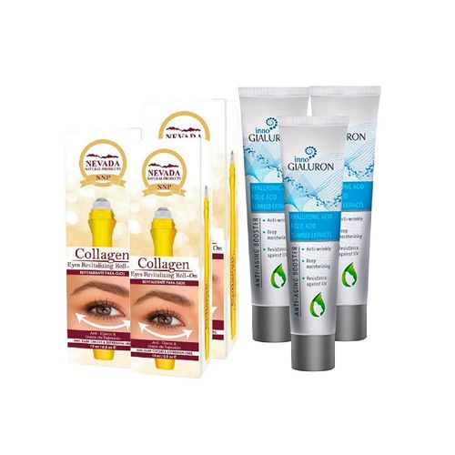 Contorno de Ojos Colágeno 15 ml + Inno Gialuron 40 ml 3 Pack