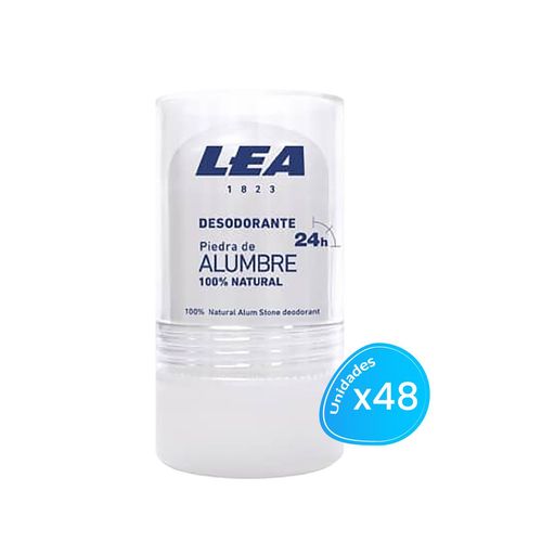 Desodorante Piedra de Alumbre 100% Natural Lea 120Gr 48 Unidades