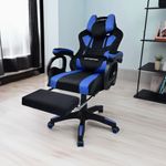 Silla-Gamer-Extingtion-Sapp-Gamuza-Cuerina Color-Azul