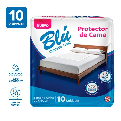 Protector de Cama Super Absorbente Libre de Olores 90x60 10 UND YC9