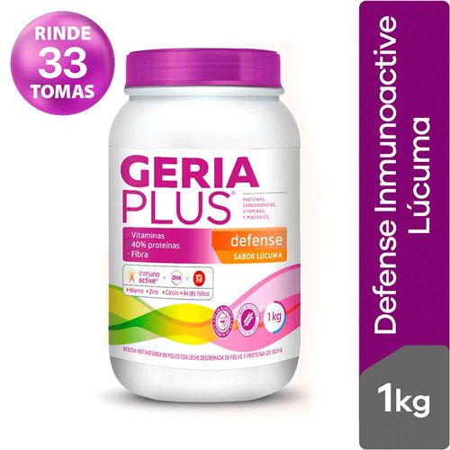 Geriaplus Inmunoact Polvo Sabor lúcuma 1000 g