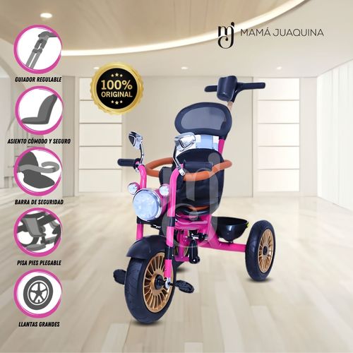 Triciclo Giratorio con reflector «CHOPPER LT» Pink