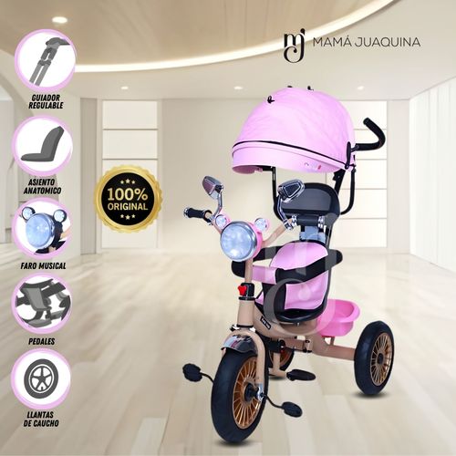 Triciclo Giratorio con reflector «TRI CHOPPER» Pink