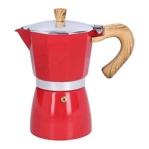 Cafetera Moka Italiana Espresso de 9 tazas - 450 ml Rojo