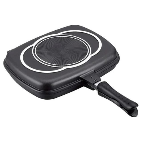 Sartén Grill Doble Cara Antiadherente Negro 40cm