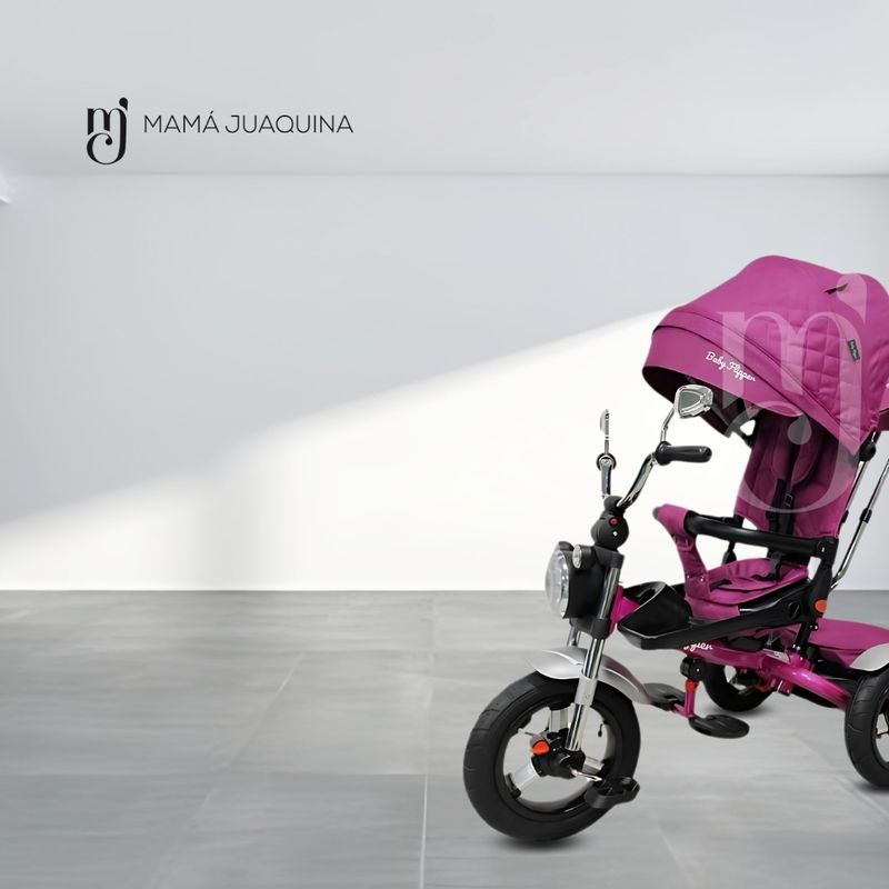 TRICICLO-GIRATORIO-CON-REFLECTOR-«CHOPPER»-VIOLETA